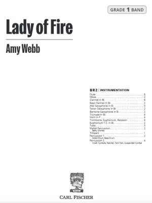 Lady of Fire - Webb - Concert Band - Gr. 1