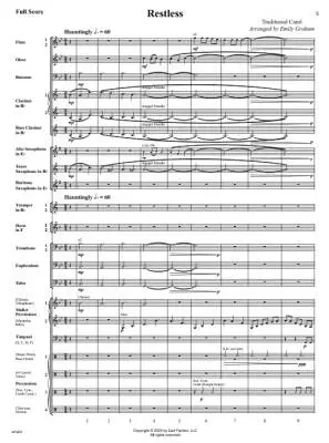 Restless - Concert Band - Gr. 3.5