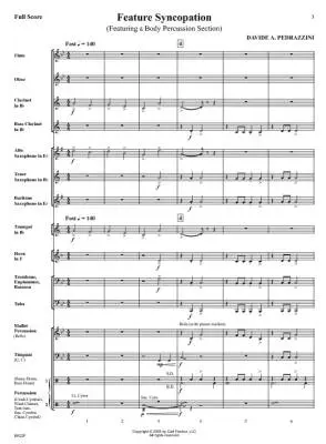 Feature Syncopation - Pedrazzini - Concert Band/Body Percussion - Gr. 0.5