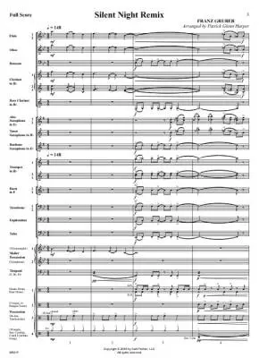 Silent Night Remix - Gruber/Harper - Concert Band - Gr. 3.5