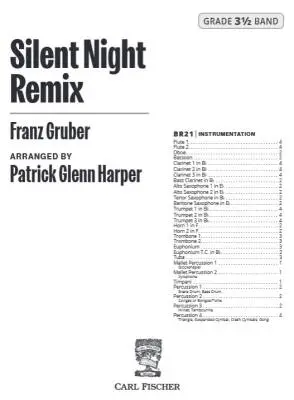Silent Night Remix - Gruber/Harper - Concert Band - Gr. 3.5