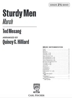 Sturdy Men (March) - Mesang/Hilliard - Concert Band - Gr. 2.5