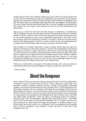 Clap for Joy! - Weller - Concert Band - Gr. 2.5