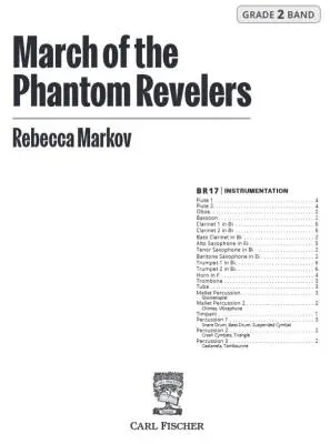 March of the Phantom Revelers - Markov - Concert Band - Gr. 2