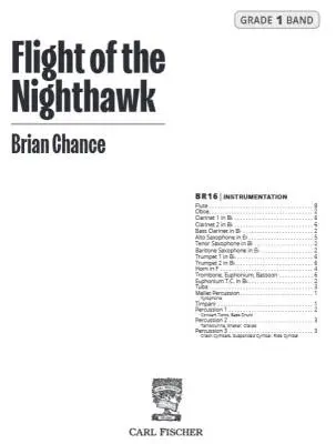 Flight of the Nighthawk - Chance - Concert Band - Gr. 1