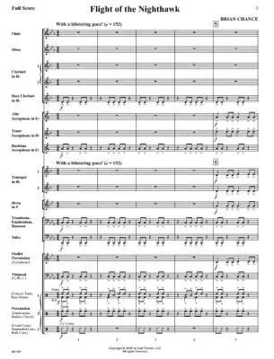 Flight of the Nighthawk - Chance - Concert Band - Gr. 1
