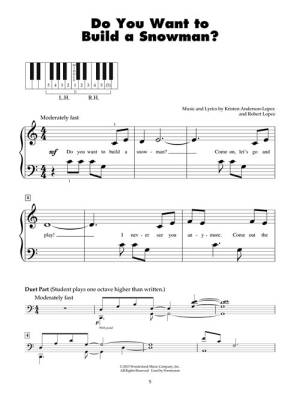 Frozen (Music from the Motion Picture): Five Finger Piano Songbook