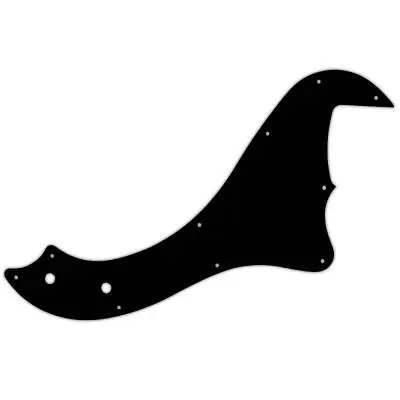WD Music - Custom Pickguard for Squier 5 String Deluxe Dimension Bass V - Black/White/Black