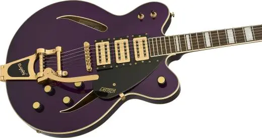 G2622T Streamliner FSR Center Block Cat-Eye 3-Pickup with Bigsby and Gold Hardware - Deep Purple Metallic