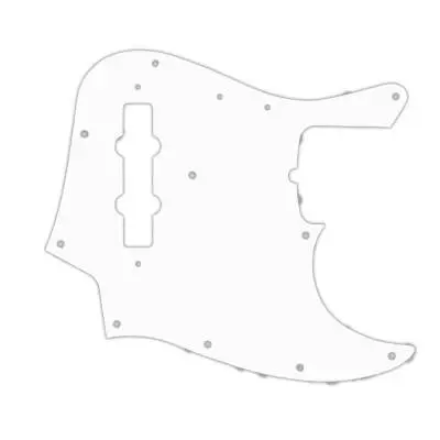 WD Music - Custom Pickguard for Fender 50th Anniversary Jazz Bass - White/Black/White
