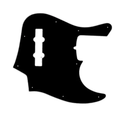 WD Music - Custom Pickguard for Fender American Deluxe 21 Fret Jazz Bass - Black