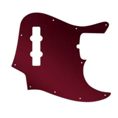 WD Music - Custom Pickguard for Fender American Standard Jazz Bass - Red Mirror