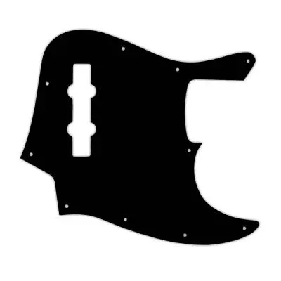 WD Music - Custom Pickguard for Fender 2013-Present Made in Mexico Geddy Lee Jazz Bass - Black