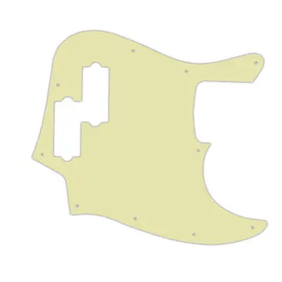 WD Music - Custom Pickguard for Fender Reggie Hamilton Jazz Bass - Vintage Green