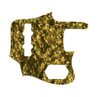 WD Music - Custom Pickguard for Fender 2006-2009 Made in Japan Deluxe Jaguar Bass - Gold Pearl