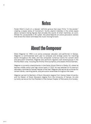 Pocket Watch - Wagoner - Concert Band - Gr. 1