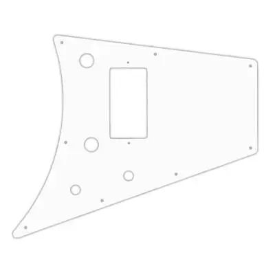 WD Music - Custom Pickguard for Gibson 2011 Flying V Melody Maker - White Thin