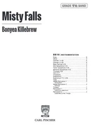 Misty Falls - Killebrew - Concert Band - Gr. 1.5