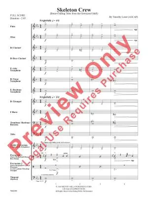 Skeleton Crew - Loest - Concert Band - Gr. 1