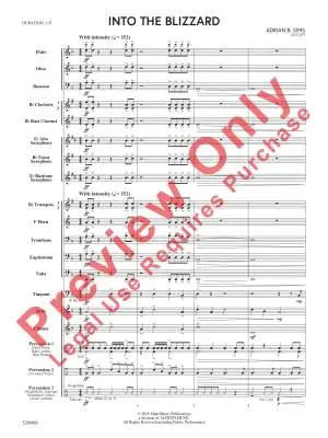 Into the Blizzard - Sims - Concert Band - Gr. 1.5