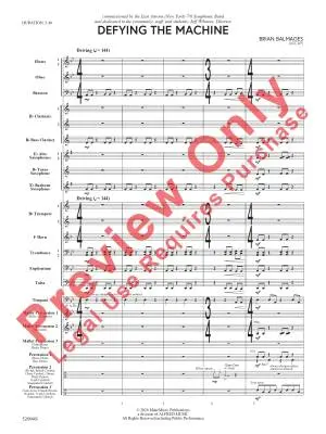 Defying the Machine - Balmages - Concert Band - Gr. 2.5