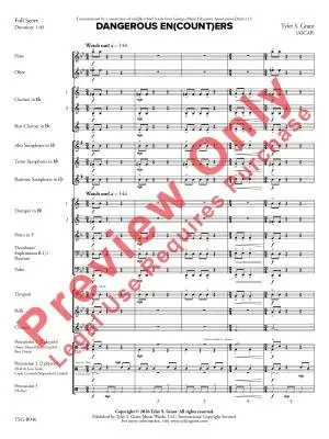 Dangerous En(count)ers - Grant - Concert Band - Gr. 1.5