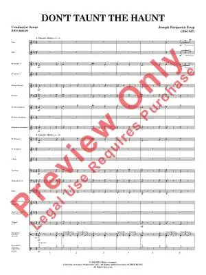 Don\'t Taunt the Haunt - Earp - Concert Band - Gr. 2.5