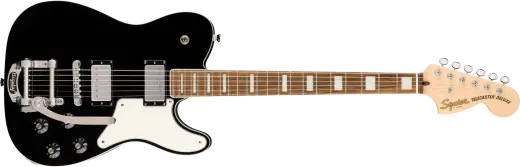 Squier - Paranormal Troublemaker Telecaster Deluxe Electric Guitar with Bigsby, Laurel Fingerboard - Black