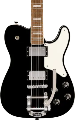 Paranormal Troublemaker Telecaster Deluxe Electric Guitar with Bigsby, Laurel Fingerboard - Black