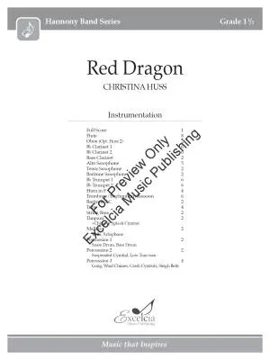 Red Dragon - Huss - Concert Band - Gr. 1.5
