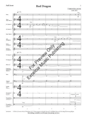 Red Dragon - Huss - Concert Band - Gr. 1.5