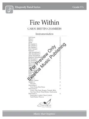 Fire Within - Chambers - Concert Band - Gr. 3.5