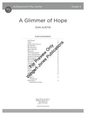 A Glimmer of Hope - Austin - Concert Band - Gr. 2