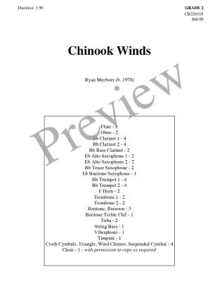 Chinook Winds - Meeboer - Concert Band - Gr. 2