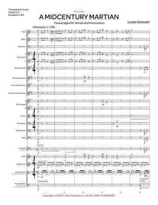 A MidCentury Martian - Gilreath - Concert Band - Gr. 3