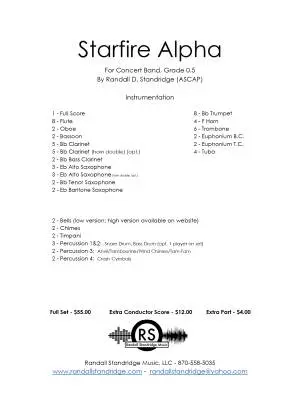 Starfire Alpha - Standridge - Concert Band - Gr. 0.5