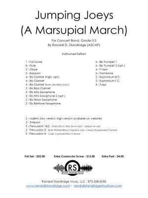 Jumping Joeys (A Marsupial March) - Standridge - Concert Band - Gr. 0.5