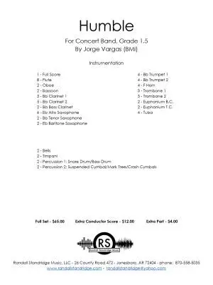 Humble - Vargas - Concert Band - Gr. 1.5