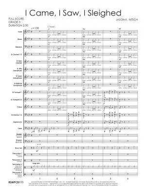 I Came, I Saw, I Sleighed - Nitsch - Concert Band - Gr. 3