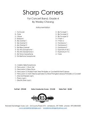 Sharp Corners - Cheang - Concert Band - Gr. 4