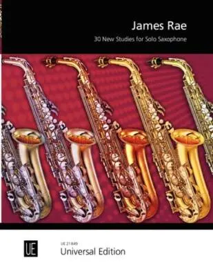 Universal Edition - 30 New Studies for Solo Saxophone - Rae - Book