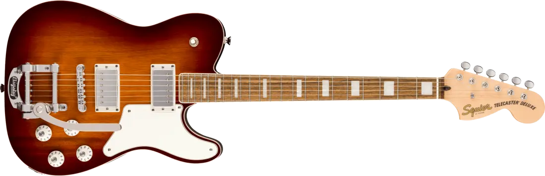 Paranormal Troublemaker Telecaster Deluxe Electric Guitar with Bigsby, Laurel Fingerboard - Honey Sunburst