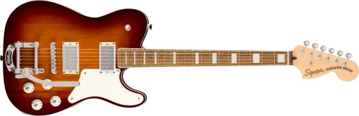 Squier - Paranormal Troublemaker Telecaster Deluxe Electric Guitar with Bigsby, Laurel Fingerboard - Honey Sunburst
