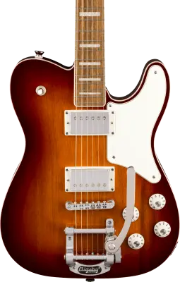Paranormal Troublemaker Telecaster Deluxe Electric Guitar with Bigsby, Laurel Fingerboard - Honey Sunburst