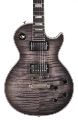 Murphy Lab Light Aged Les Paul Custom Figured Electric Guitar with Hardshell Case - Gun Metal Burst