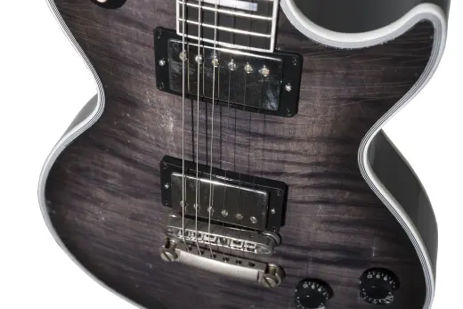 Murphy Lab Light Aged Les Paul Custom Figured Electric Guitar with Hardshell Case - Gun Metal Burst