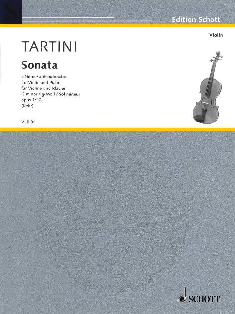 Sonata in G Minor, Op. 1, No. 10, \'\'Didone abbandonata\'\' - Tartini/Kehr - Violin/Piano