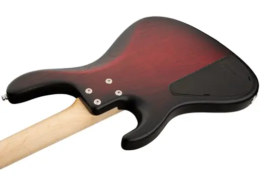 MetroLine 24-Fret Modern 4-String Bass, Maple Fingerboard - Burgundy Blackburst