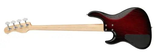 MetroLine 24-Fret Modern 4-String Bass, Maple Fingerboard - Burgundy Blackburst