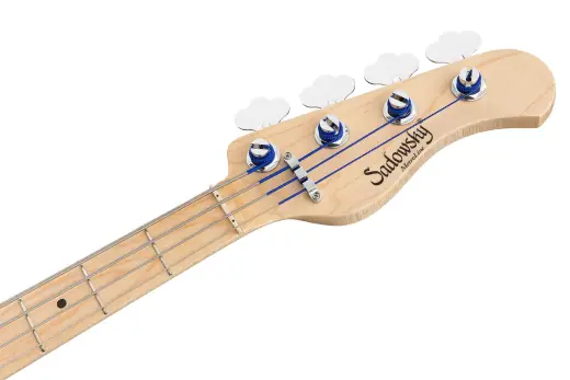 MetroLine 24-Fret Modern 4-String Bass, Maple Fingerboard - Burgundy Blackburst